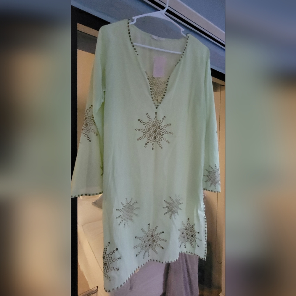 Lotus London Sufi Embroidered Cotton Kaftan large